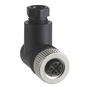 TES Electric M12 Connector; Female Right Angle; 5-Pin